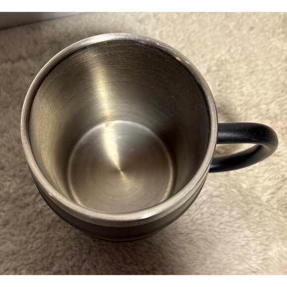 64 oz Growler Stainless Steel W/ 4 Barrell Mugs Black Exterior Insulated Debco - Picture 3 of 16